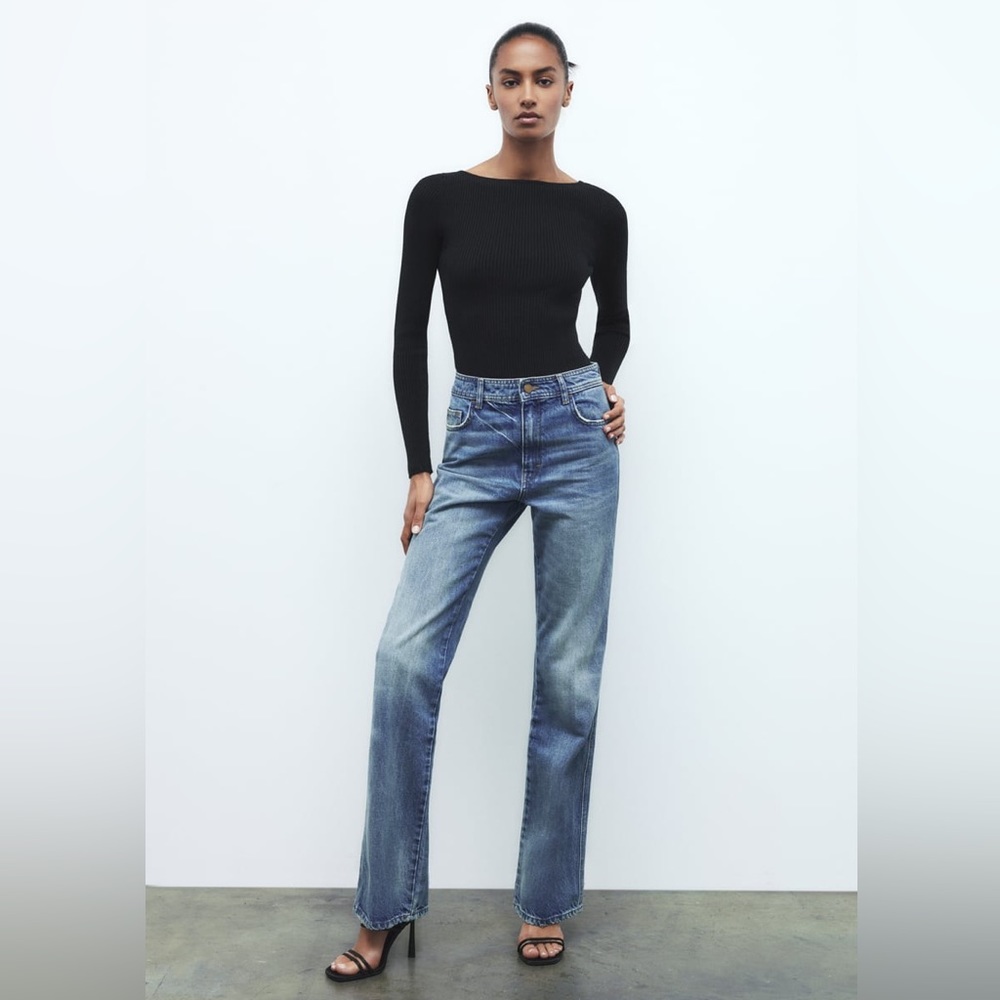 NWT Zara 70's High Rise Jean
